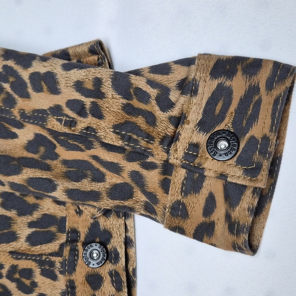 Style & Co Leopard Print Denim Jacket Sz M - Picture 11 of 12